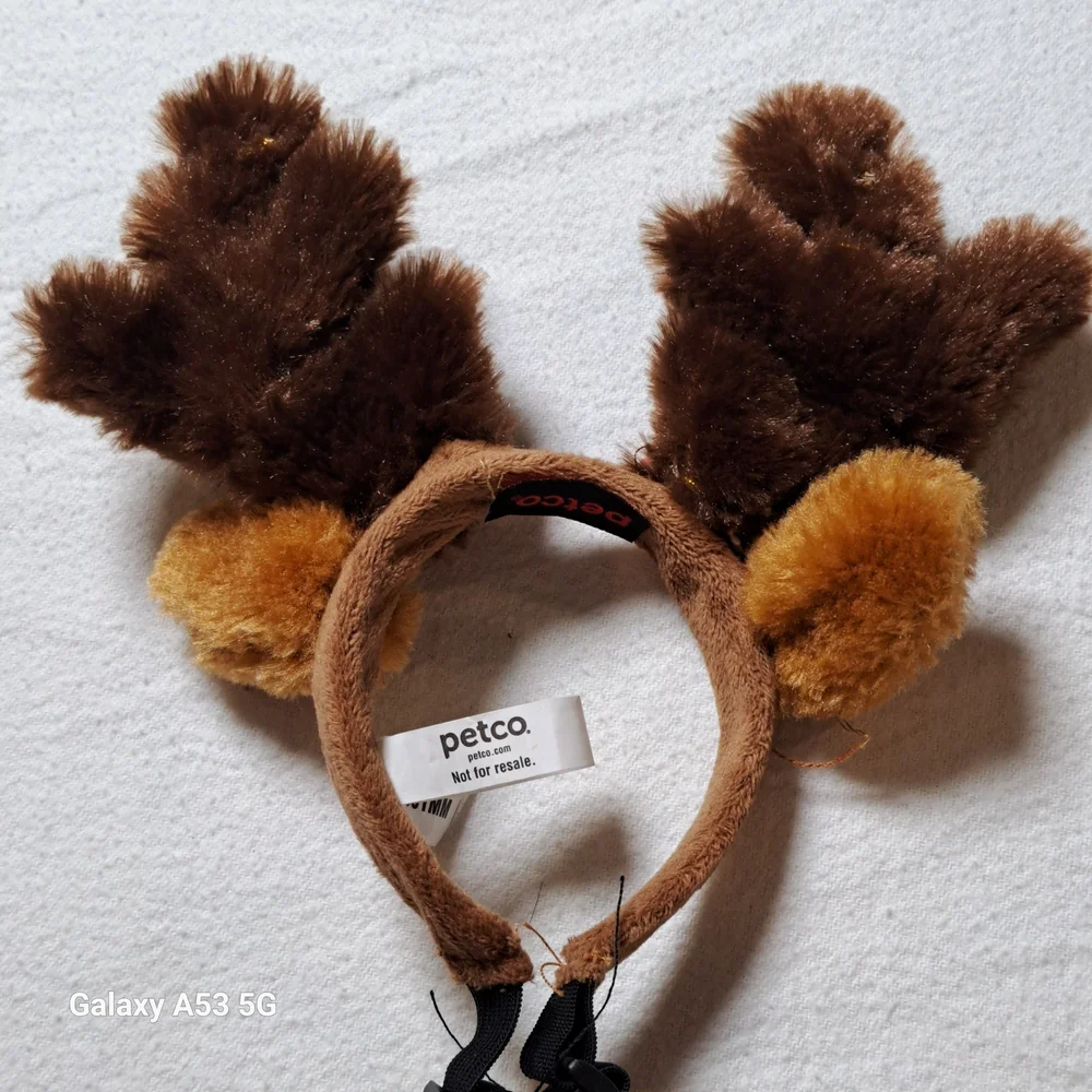 Petco Reindeer Antler Headband with Lights Fake For Dog
